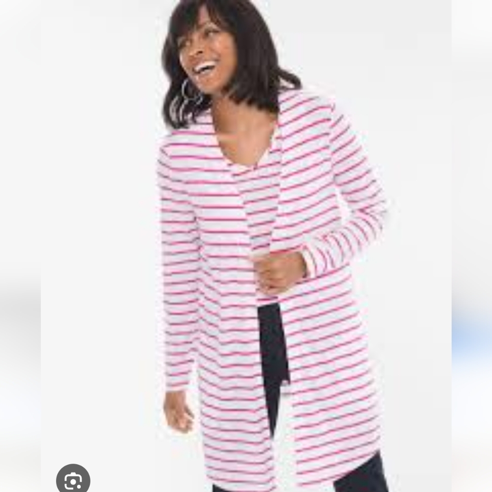 Chico' The Ultimate Tee Tank Top & Cardigan 2 Pieces. Modal And Cotton Blend